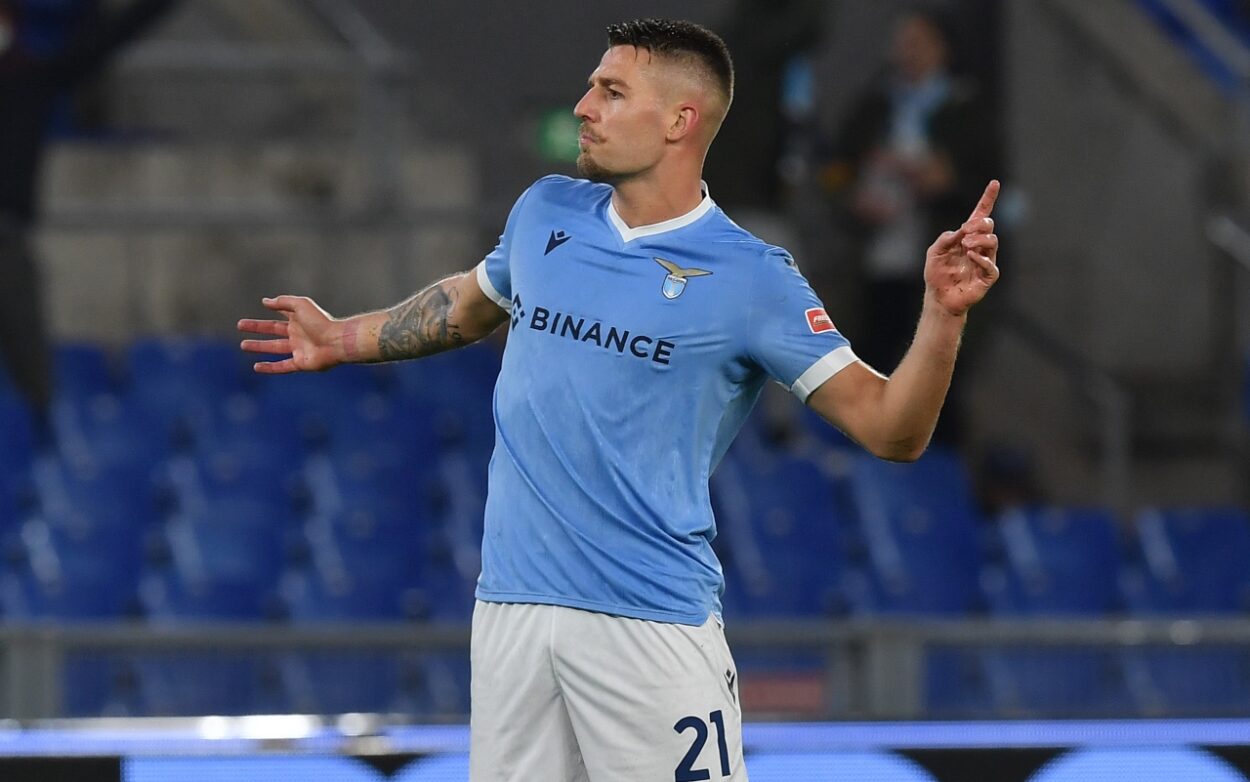 Milinkovic-Savic Lazio sarri conferenza stampa