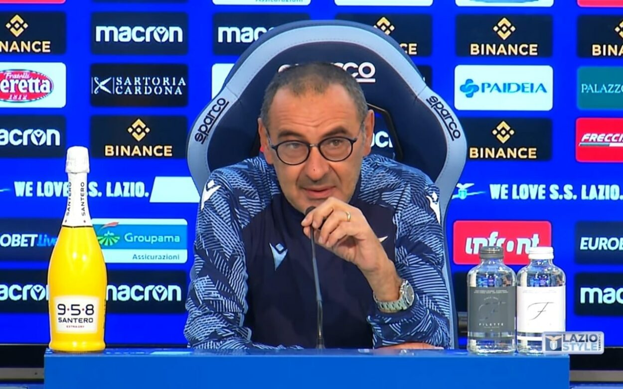 Maurizio Sarri Lazio conferenza stampa