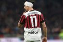 Zlatan Ibrahimovic Milan fasciatura