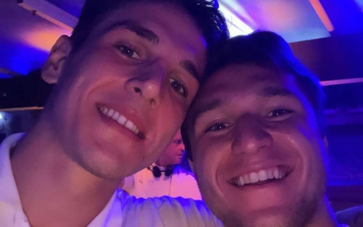 Zaniolo Chiesa selfie