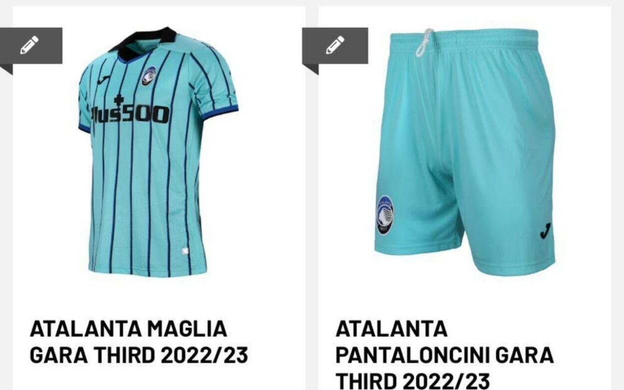 Atalanta terza maglia 2022 2023