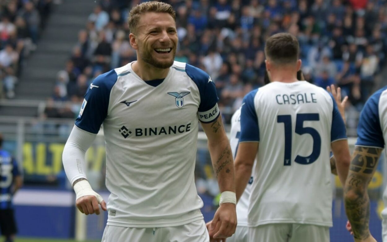 Immobile esultanza Lazio