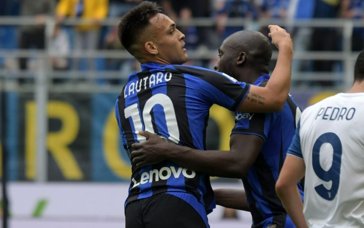 Lautaro Martinez Lukaku esultanza Inter