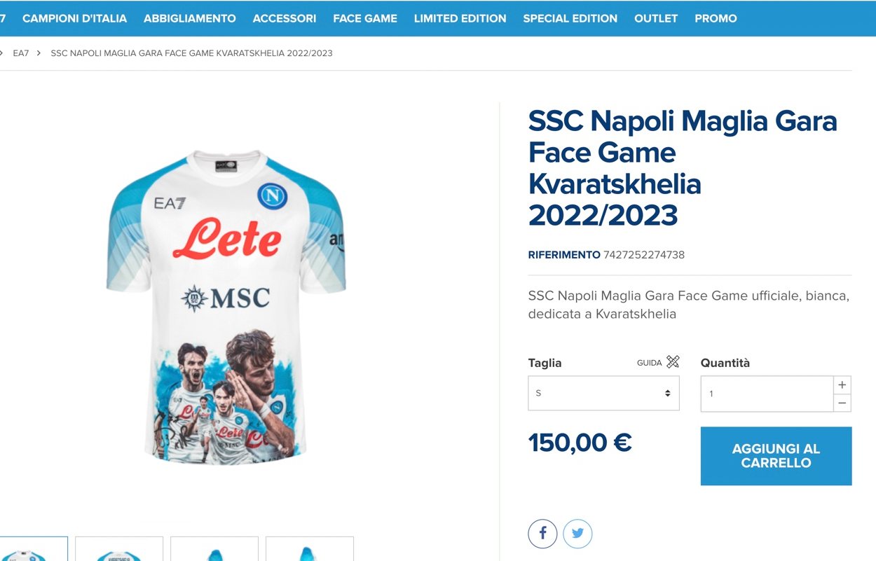 Nuove maglie Napoli personalizzate