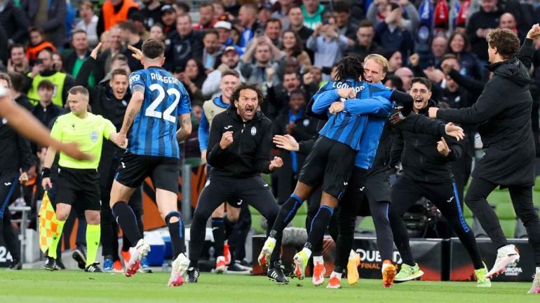L'Atalanta esulta