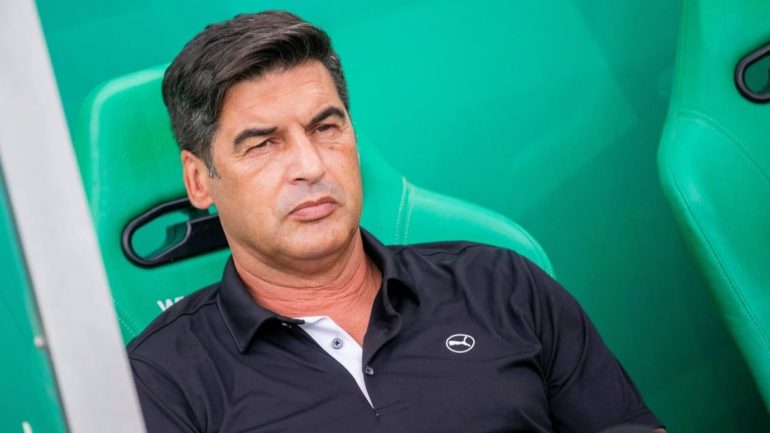 L'allenatore del Milan Paulo Fonseca