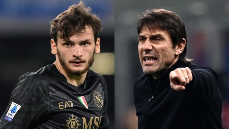 Napoli, la cura Conte per gli esterni: da Hazard e Son a Kvaratskhelia