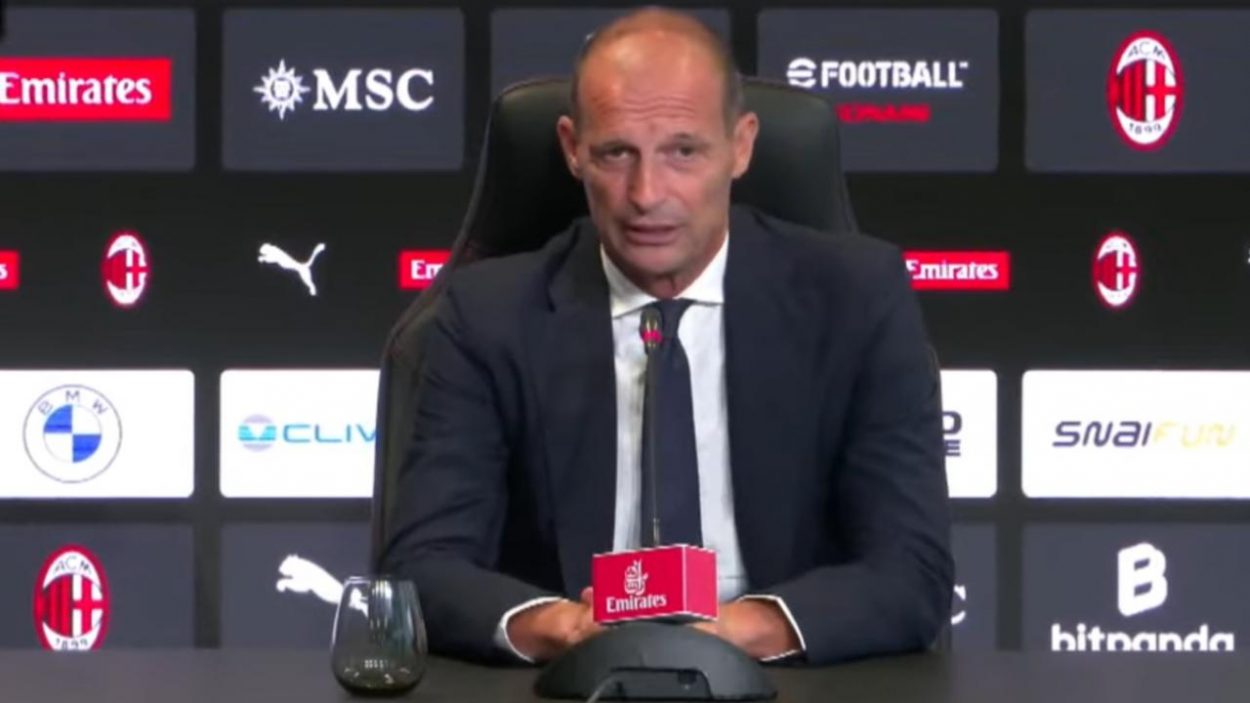 Milan, Allegri: "Non giocare la Champions non è un vantaggio. Estupinian è un giocatore forte, vi dico quando tornano Modric e Gimenez"