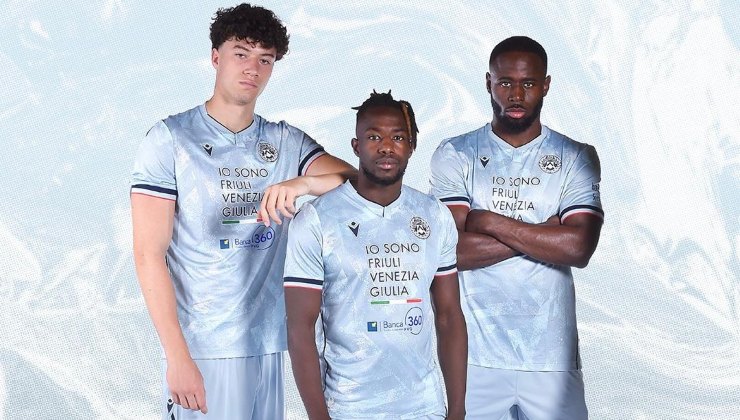 Udinese, presentata la seconda maglia per la stagione 2025/2026